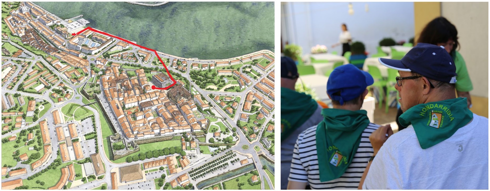 Plano del recorrido adaptado a personas con discapacidad intelectual